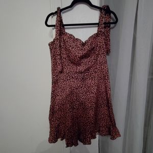 Cheetah print dress
